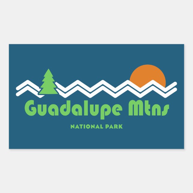 Guadalupe Mountains National Park Retro Sticker (Front)