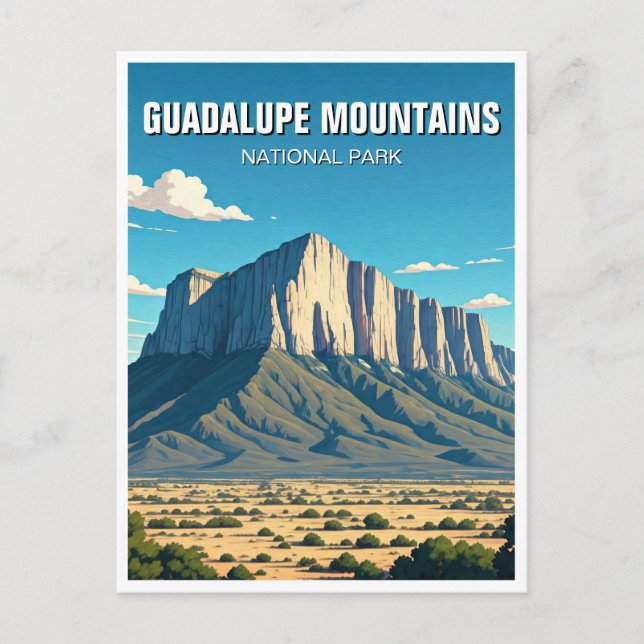 Guadalupe Mountains National Park Souvenir Postcard (Front)