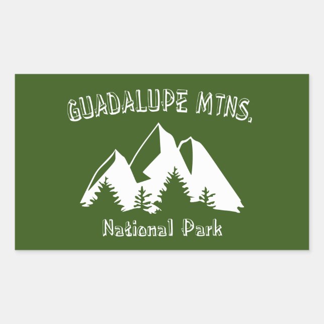 Guadalupe Mountains National Park Sticker (Front)