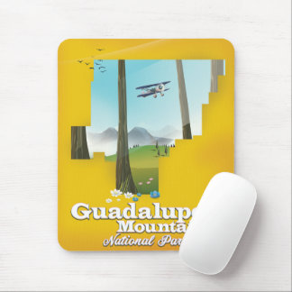 Guadalupe Mountains National Park, Texas map. Mouse Pad