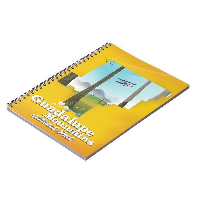 Guadalupe mountains national park, Texas map. Notebook (Left Side)