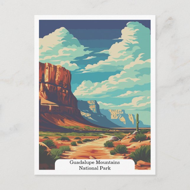 Guadalupe Mountains National Park, Texas USA Postcard (Front)