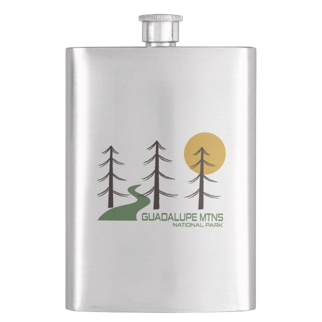 Guadalupe Mountains National Park Trail Hip Flask (Front)