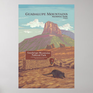 Guadalupe Mountains National Park Travel Poster