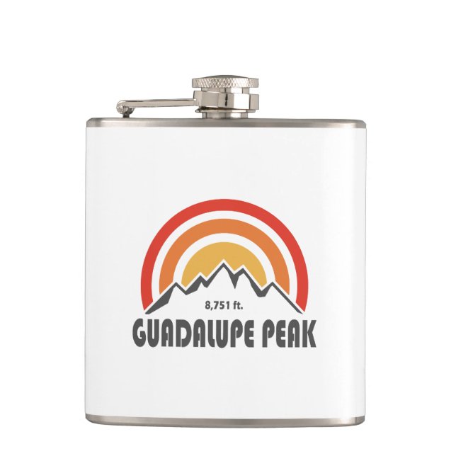 Guadalupe Peak Hip Flask (Front)