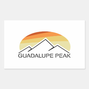 Guadalupe Peak Retro Sticker