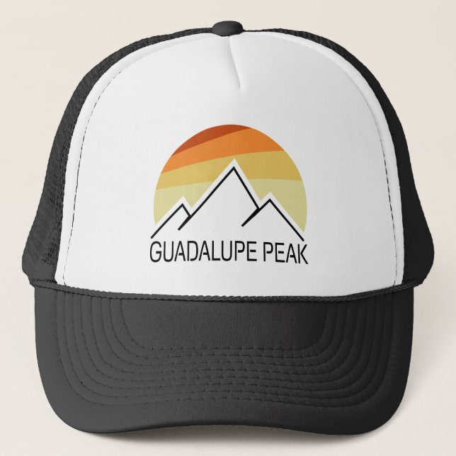 Guadalupe Peak Retro Trucker Hat (Front)