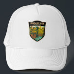 Guadalupe River State Park Texas Vintage Trucker Hat<br><div class="desc">Guadalupe River State Park illustration. The park has four miles of river frontage for canoeing,  fishing,  swimming and tubing.</div>