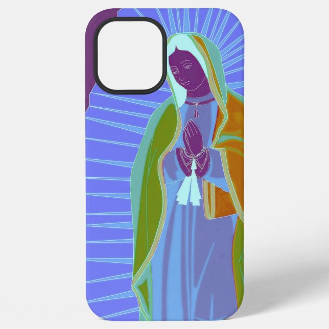 Guadalupe Ultraviolet iPhone Case (Back)