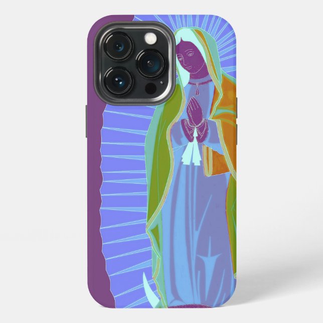 Guadalupe Ultraviolet iPhone Case (Back)