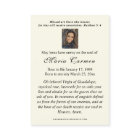 Guadalupe Virgin Mary Funeral Memorial Prayer