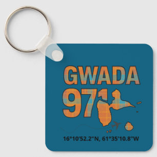 Guadeloupe 971 Gwadaland - Trip West Indies Keychain