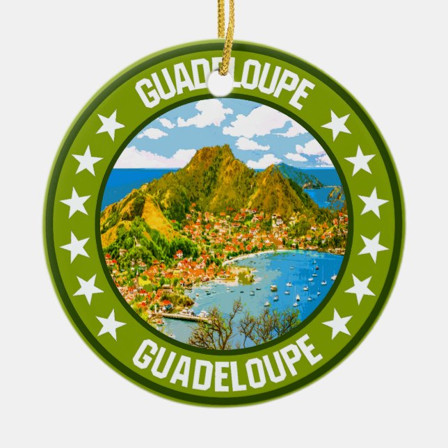 Guadeloupe                                         ceramic ornament (Front)