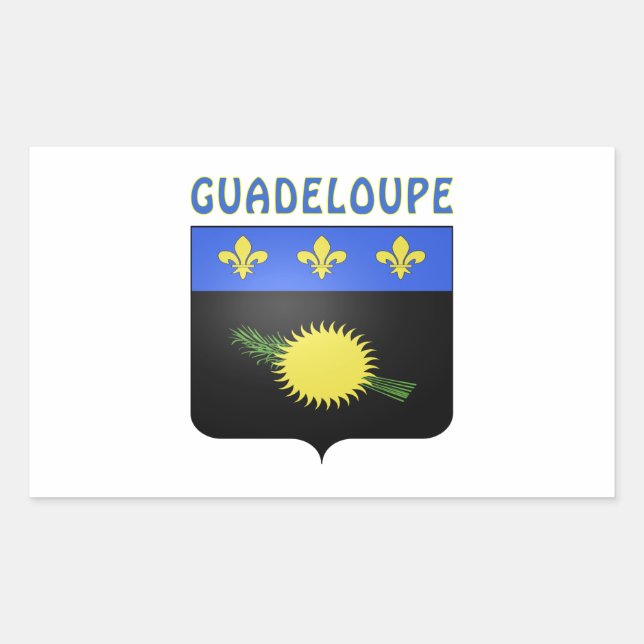 Guadeloupe Coat Of Arms Sticker (Front)
