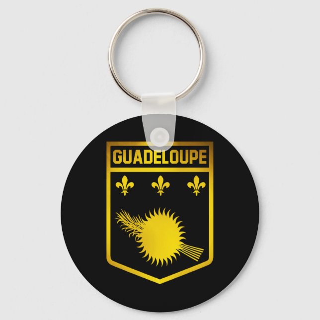 Guadeloupe Emblem Keychain (Front)