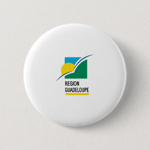 Guadeloupe Flag 2 Inch Round Button