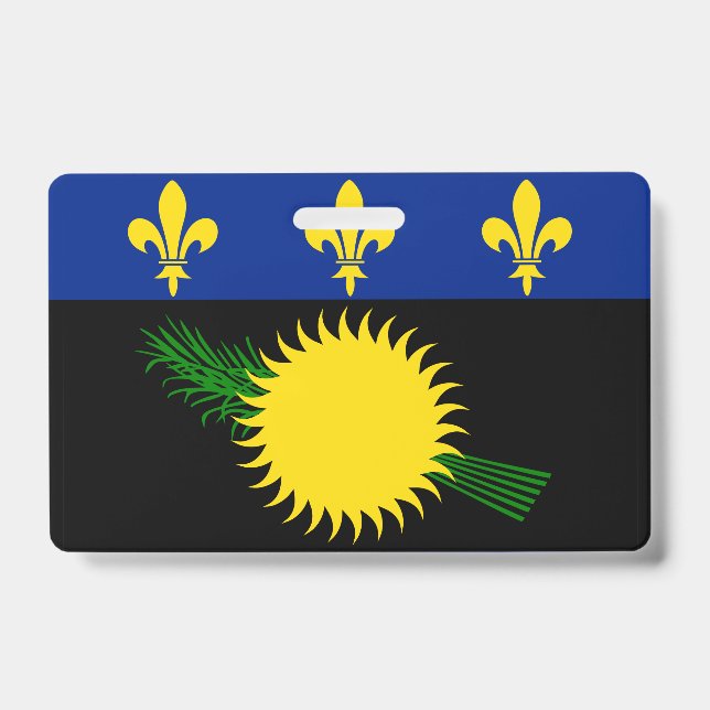 Guadeloupe flag Badge (Front)
