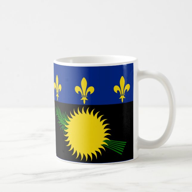 Guadeloupe Flag Ceramic Mug (Right)