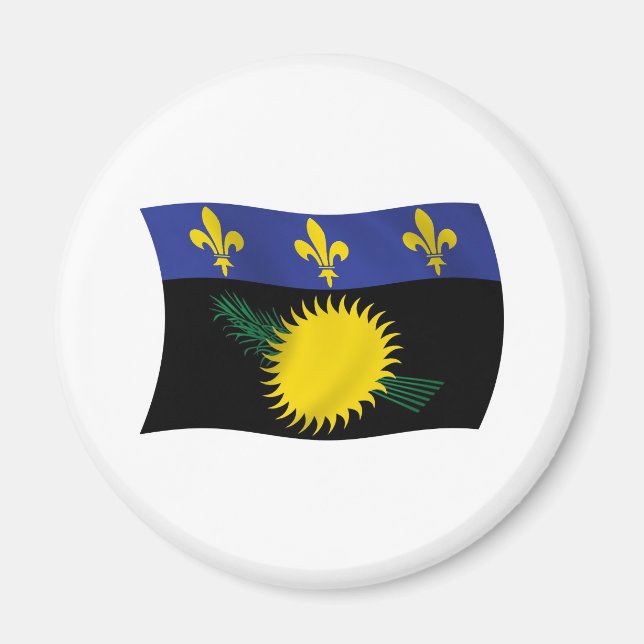 Guadeloupe Flag Magnet (Front)