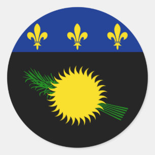 Guadeloupe flag Sticker