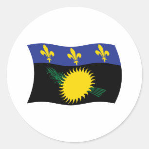 Guadeloupe Flag Sticker