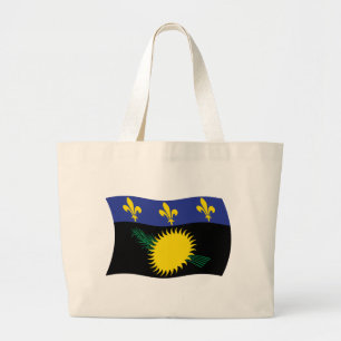 Guadeloupe Flag Tote Bag