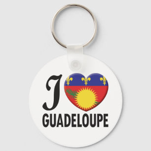 Guadeloupe Love Keychain