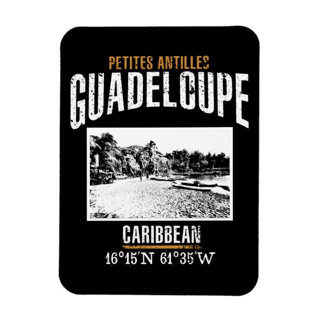 Guadeloupe Magnet (Vertical)