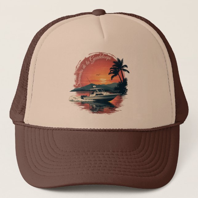 Guadeloupe Sunset Cap | Cap (Front)