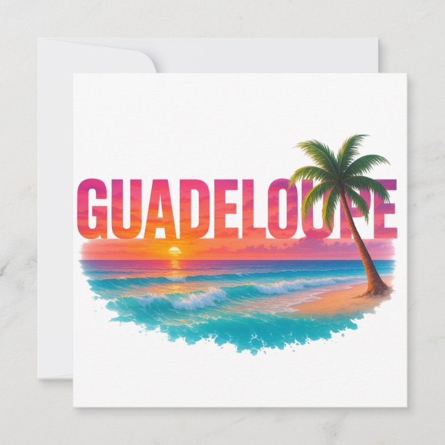 Guadeloupe Tropical Sunset (Front)