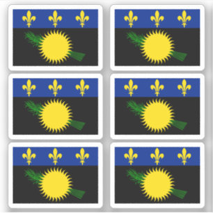 Guadeloupean flag sticker