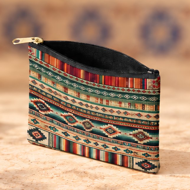 “GUAJILLO” HISPANIC-HERITAGE SMALL ACCESSORY POUCH ("GUAJILLO" SMALL ACCESSORY POUCH
8.5 " X 6")