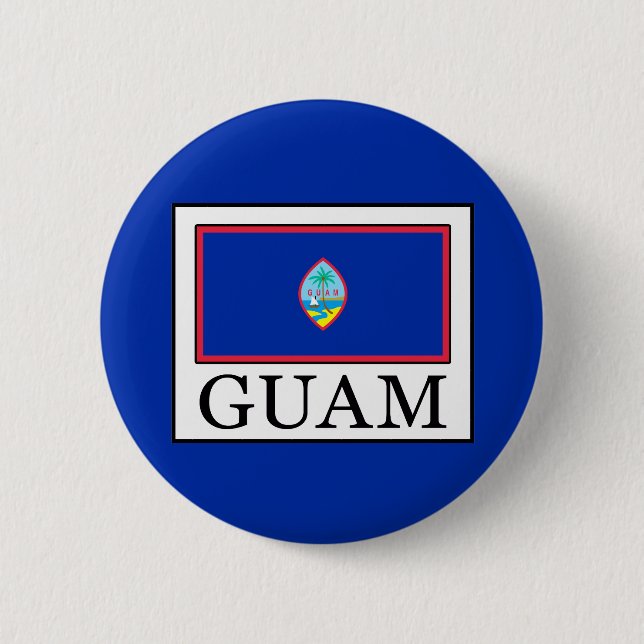 Guam 2 Inch Round Button (Front)