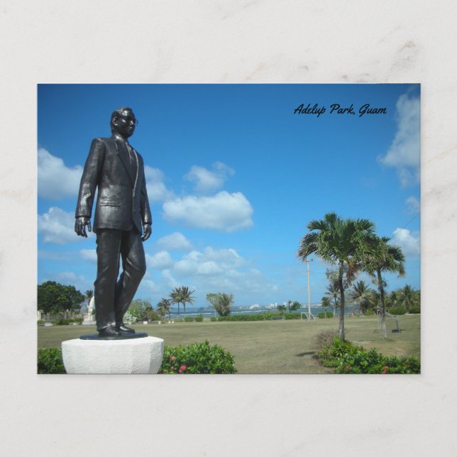 GUAM 671 Adelup Park Guam Postcard (Front)