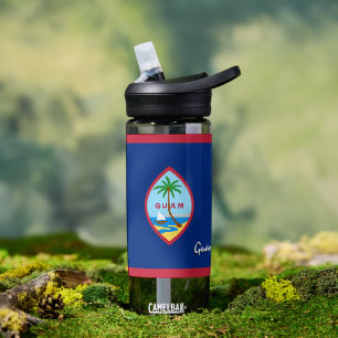 Guam bottle, patriotic Guam Flag Water Bottle