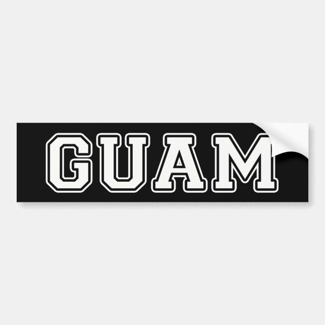 Guam Bumper Sticker (Front)