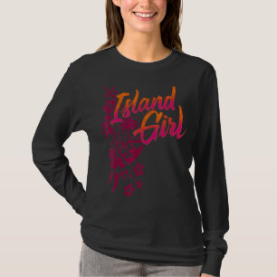 Guam Chamorrita Flower Guam Island Guamian Girl Ch T-Shirt