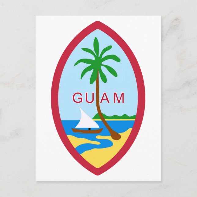 GUAM - emblem/flag/coat of arms/symbol Postcard (Front)