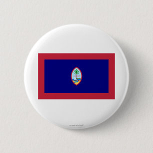 Guam Flag 2 Inch Round Button