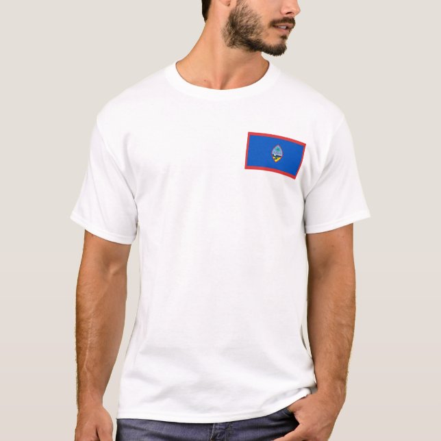 Guam Flag and Map T-Shirt (Front)