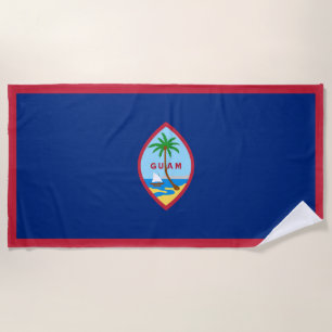 Guam Flag Beach Towel