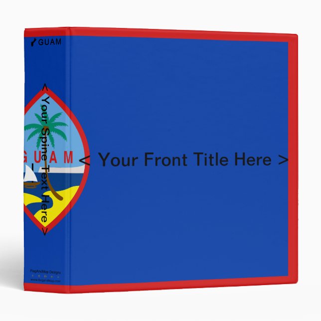 Guam Flag Binder (Front/Spine)