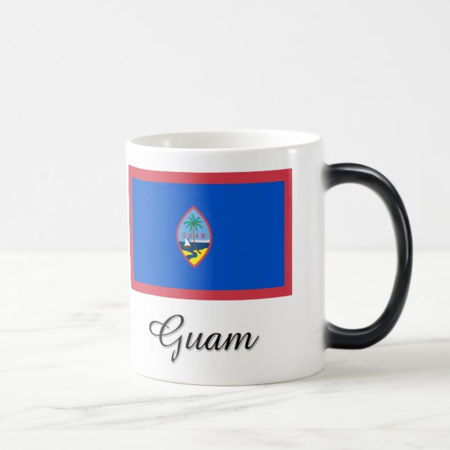 Guam Flag Design Magic Mug (Right)