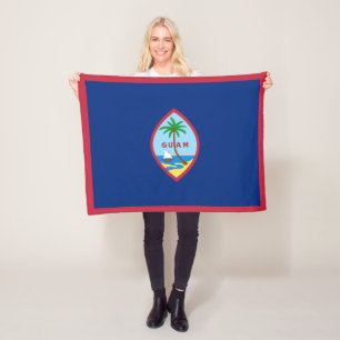 Guam Flag Fleece Blanket