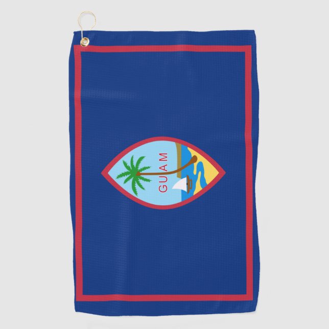 Guam flag  golf towel (Front)