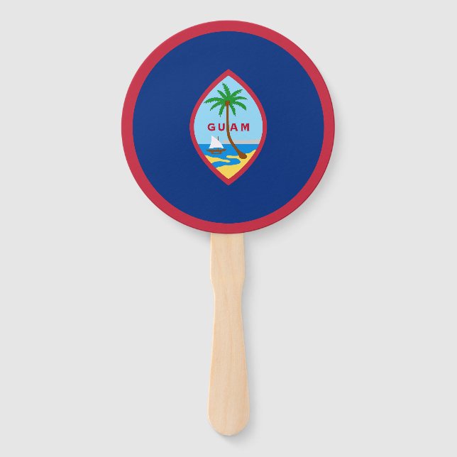 Guam Flag Hand Fan (Front)