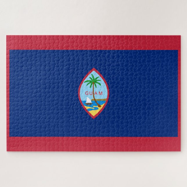 Guam Flag Jigsaw Puzzle (Horizontal)