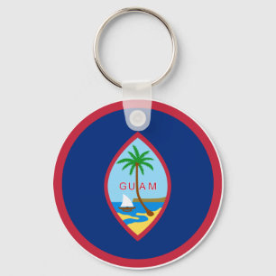 Guam flag keychain