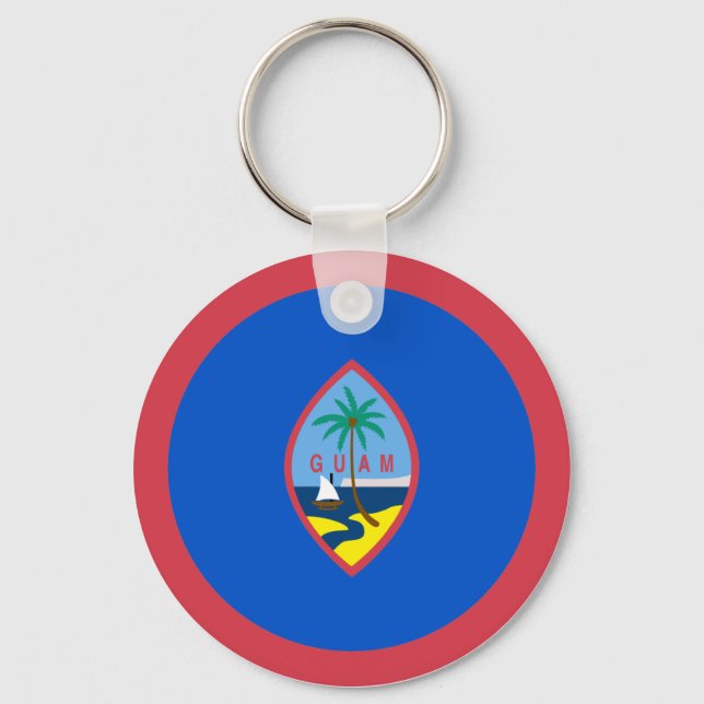 Guam Flag Keychain (Front)