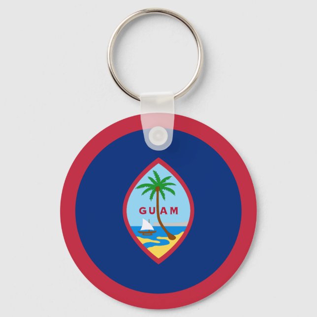Guam Flag Keychain (Front)